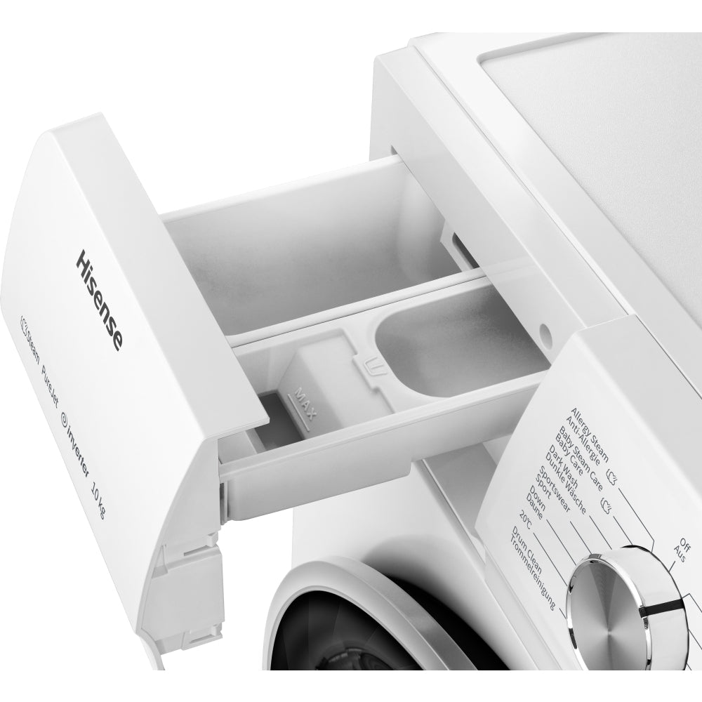 Hisense WFQA1014EVJM 3 Series 10 kg 1400 Spin Freestanding Front Load Washing Machine White